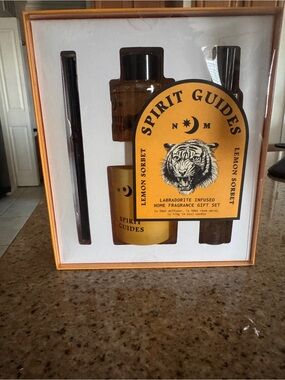 North Muse Spirit Guides Tiger Labradorite Lemon Sorbet Home Fragrance Gift Set